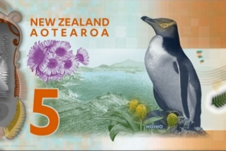 新版5新西兰元纸币获评2015年度最佳纸币