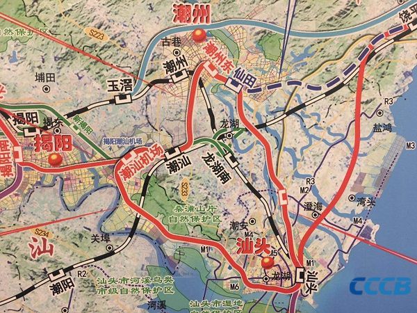 【信息资讯】粤东地区将打造“一线两环两射线”城际铁路网 实现“一小时交通圈”